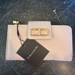 Tahari Women's Beige Textured Wallet